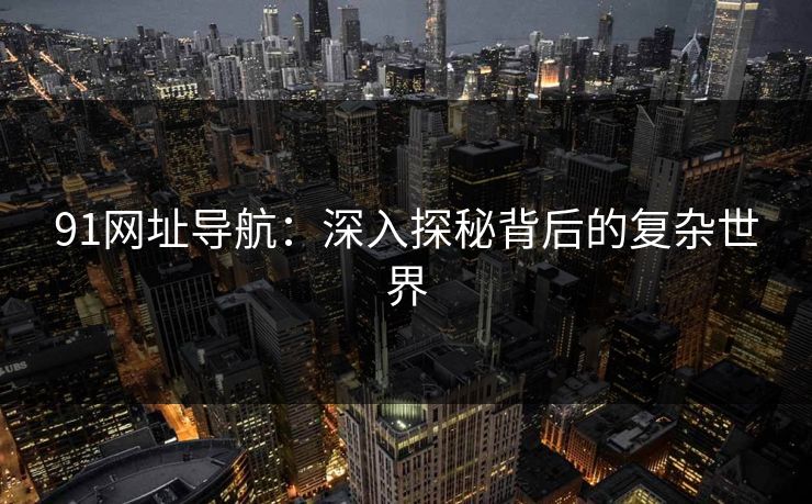 91网址导航：深入探秘背后的复杂世界